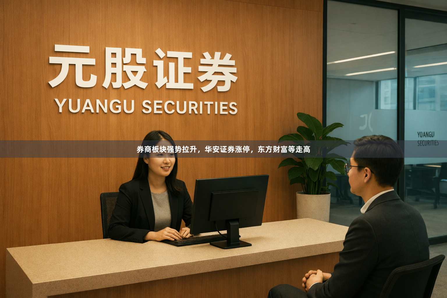 券商板块强势拉升，华安证券涨停，东方财富等走高